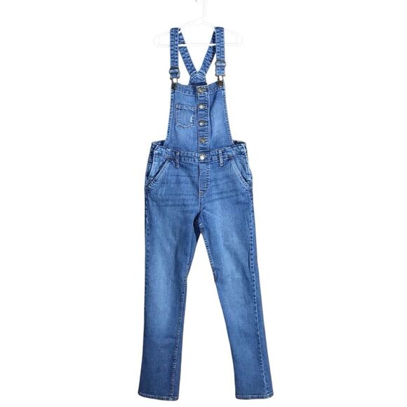 Gap Kids Factory Girls Denim Jeansn Overalls Size  14 - Picture 16 of 16